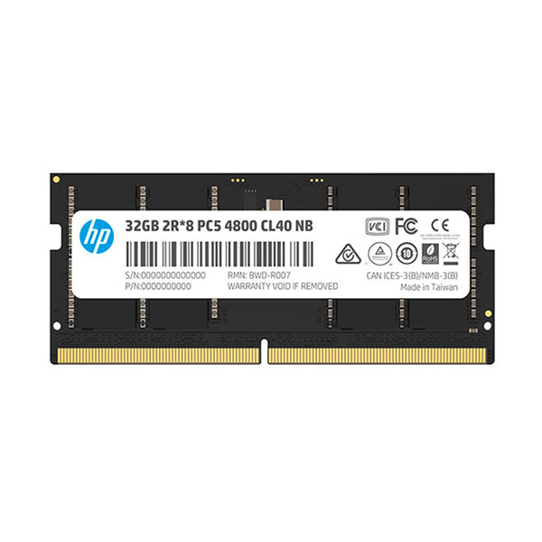 MEMORIA HP X1 SODIMM DDR5-4800MHZ, PC5-38400, 32GB, CL40, 1.1 V, 260-PIN. - SMART BUSINESS