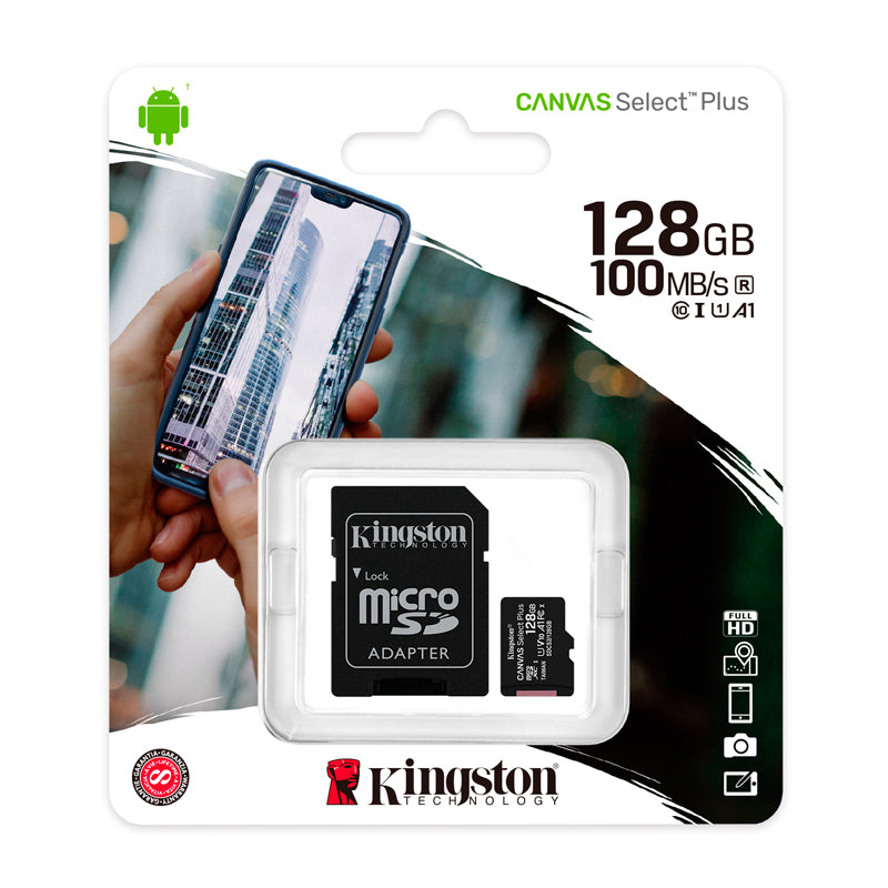 MEMORIA MICRO SD KINGSTON 128GB (SDCS2/128GB) C/CARD ADAPTADOR | TARJETA SD - SMART BUSINESS