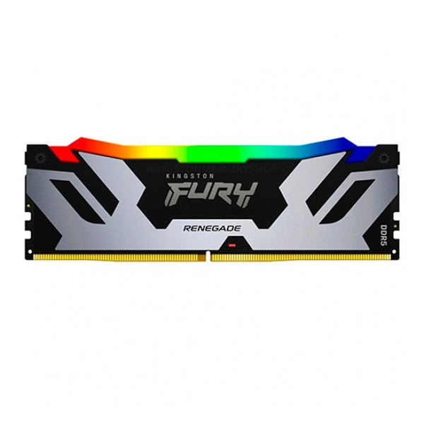 MEMORIA RAM KINGSTON FURY RENEGADE RGB DDR5, 6400MHZ, 32GB, CL32, XMP, PLATA KF564C32RSA-32 - SMART BUSINESS