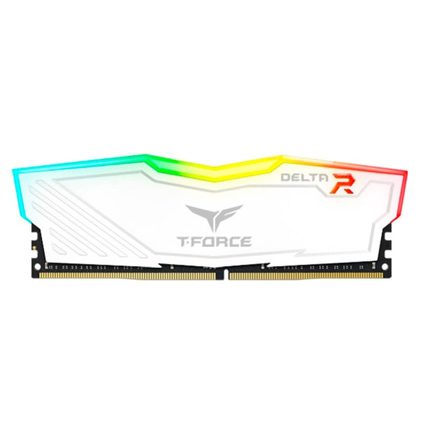MEMORIA TEAMGROUP T - FORCE DELTA RGB, 32GB DDR4 - 3200MHZ, CL - 16, 1.35V, BLANCO. TF4D432G3200HC16F01 - SMART BUSINESS