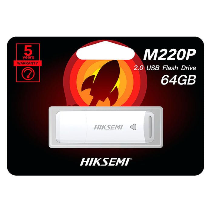 MEMORIA USB HIKSEMI M220P 8GB – DISEÑO COMPACTO, CONECTOR TIPO CAP, COMPATIBLE USB 2.0, COLOR BLANCO, IDEAL PARA ALMACENAMIENTO PORTÁTIL Y TRANSFERENCIA RÁPIDA DE ARCHIVOS HS-USB-M220P_8G - SMART BUSINESS