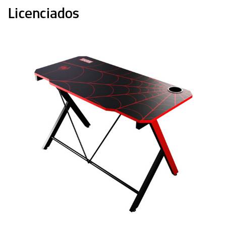 MESA P/ VIDEOJUEGOS XTECH SPIDERMAN C/PORTAVASOS 120X60X76CM BLACK/RED (XTF - MD200SM) XTF-MD200SM - SMART BUSINESS