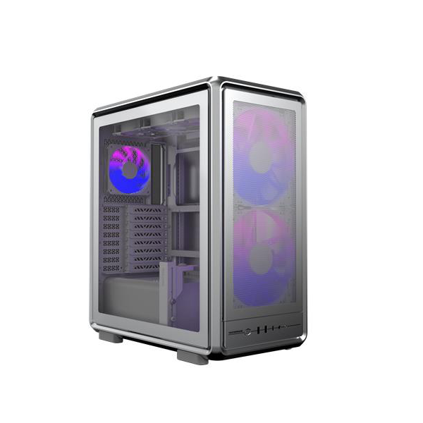Cooler Master MasterFrame 500 Mesh Silver ARGB MF500M-SHNN-S01 vista frontal oficial