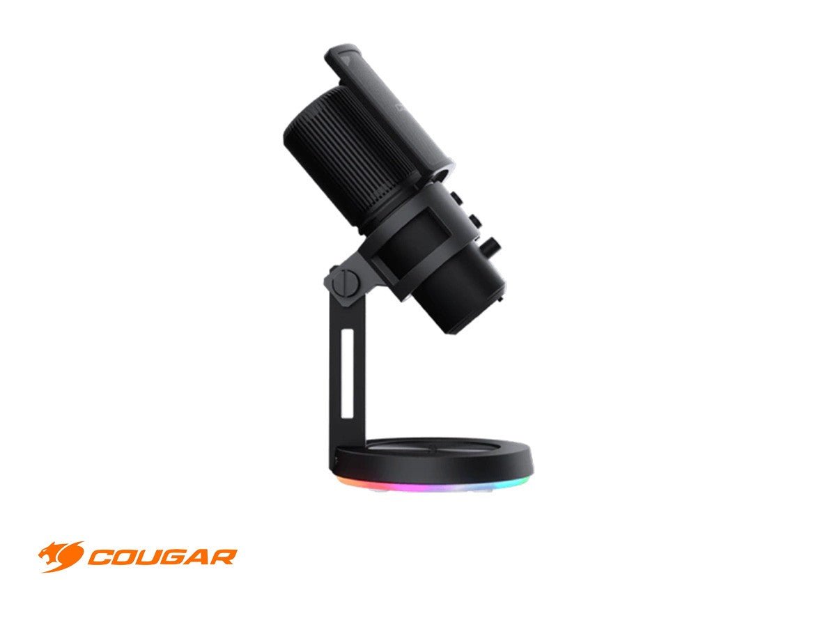 MICRÓFONO COUGAR SCREAMER - X USB CON ILUMINACIÓN RGB, 4 PATRONES DE CAPTURA, REDUCCIÓN DE RUIDO Y BASE ANTIVIBRACIÓN – IDEAL PARA STREAMING, GAMING Y PODCASTING 3H500MK3B.0001 - SMART BUSINESS