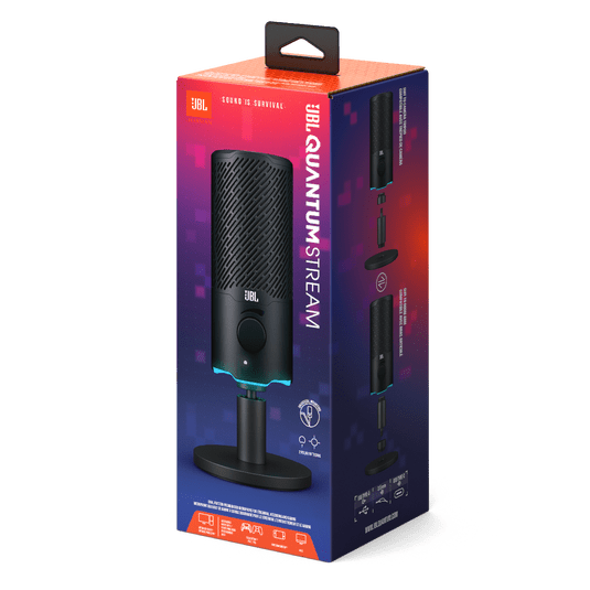 MICRÓFONO JBL GAMING QUANTUM STREAM USB DUAL CONDENSER JBLQSTREAMBLKAM - SMART BUSINESS