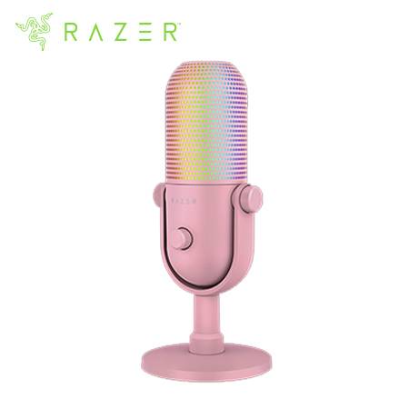 MICROFONO RAZER SEIREN V3 CHROMA USB STREAMING SUPERCARDIOIDE C/N SENSOR TOUCH SILENT QUARTZ (RZ19-05060300-R3U1) - SMART BUSINESS