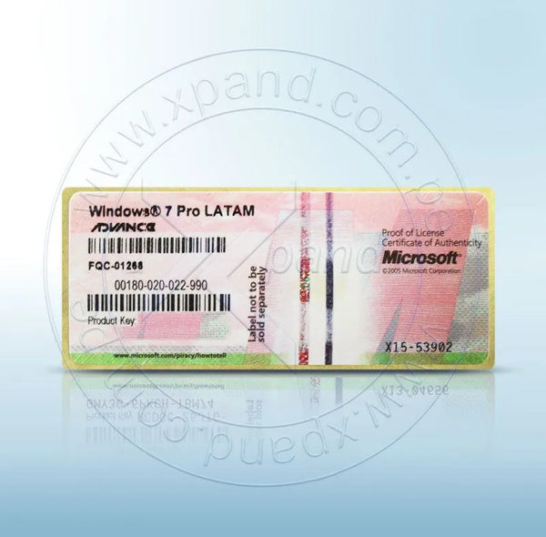 Microsoft Windows 7 Pro Latam Advance (Fqc-01268) - SMART BUSINESS