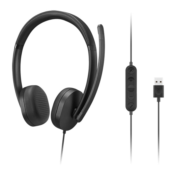 AURICULARES ESTÉREO CON MICRÓFONO LENOVO GEN 2 USB-C CANCELACIÓN DE RUIDO AJUSTE CÓMODO