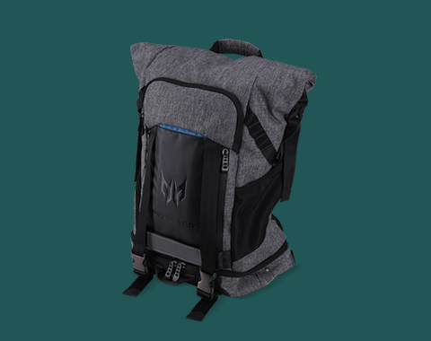"MOCHILA ACER PREDATOR ROLLTOP PARA LAPTOP GAMING 15.6” CON COMPARTIMENTO ACOLCHADO, BOLSILLO INFERIOR, RESISTENTE AL CLIMA Y PANEL TRANSPIRABLE NP.BAG1A.290 - SMART BUSINESS