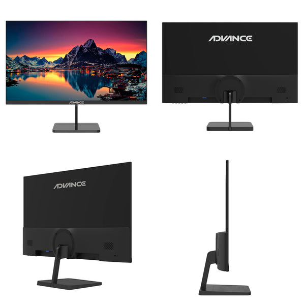 MONITOR IPS PLANO ADVANCE ADV-2453S DE 23.8" CON CONEXIONES HDMI Y VGA, ALTAVOCES INTEGRADOS PARA EXPERIENCIA VISUAL SUPERIOR