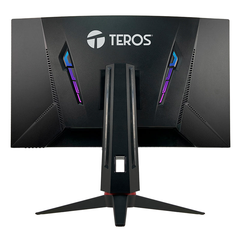 TEROS TE-2767G – MONITOR 27'' CURVO, QHD VA, 180HZ, 1MS, IDEAL PARA GAMING Y TRABAJO CON PIVOT Y CONEXIONES HDMI/DP