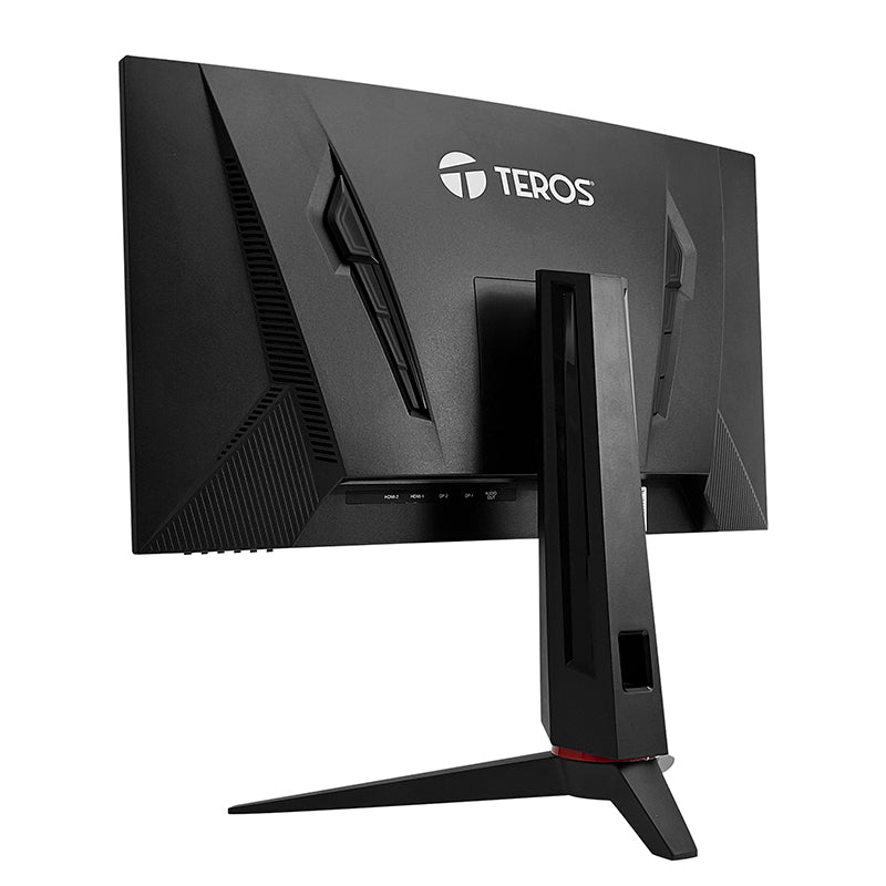 TEROS TE-2767G – MONITOR 27'' CURVO, QHD VA, 180HZ, 1MS, IDEAL PARA GAMING Y TRABAJO CON PIVOT Y CONEXIONES HDMI/DP