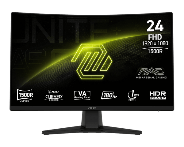 MONITOR 24 PULGADAS MSI MAG 242C FHD 180HZ 1MS CURVO GAMING PANTALLA LED HDMI DP ADAPTIVE SYNC MAG 242C - SMART BUSINESS