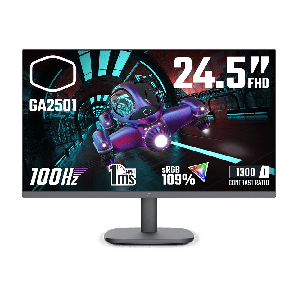 MONITOR COOLER MASTER 24.5" FHD 100HZ IPS US POWER CORD CMI - GA2501 - US CMI-GA2501-US - SMART BUSINESS