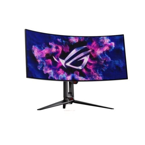 Monitor Curvo para Juegos ROG Swift 34” OLED Ultrawide 800R (PG34WCDM): 21:9 (3440 x 1440), 240 Hz, 0,03 Ms, Compatible con G-SYNC, Disipador de Calor Personalizado, Brillo Uniforme, KVM Inteligente, USB-C 90 W PD, 1300 Nits - SMART BUSINESS