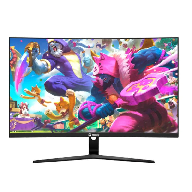 Monitor Curvo Teros TE-2731S de 27" VA, Full HD 100Hz, 1920x1080, Compatible con VESA y FreeSync, HDMI y VGA - SMART BUSINESS