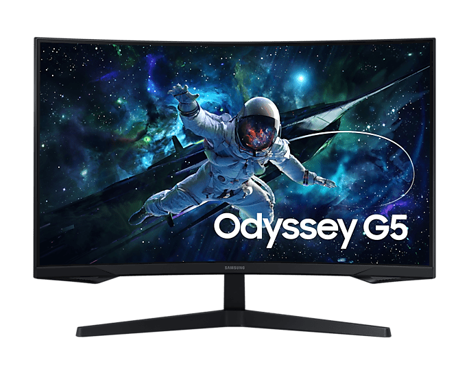 MONITOR GAMER CURVO SAMSUNG ODYSSEY G5 32" WQHD (2560X1440), 165HZ, 1MS, HDR10, AMD FREESYNC PREMIUM LS32CG552ELXPE-OS - SMART BUSINESS