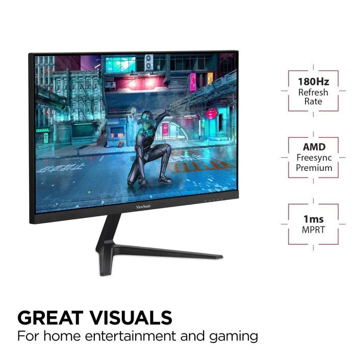 Monitor Gamer ViewSonic VX2718 - P - MHD 27" Full HD 1080p Panel VA 165Hz + 1ms MPRT AMD FreeSync Premium HDMI + DisplayPort Altavoces Integrados Diseño sin Bordes Filtro Luz Azul + Flicker - Free VX2718-P-MHD - SMART BUSINESS
