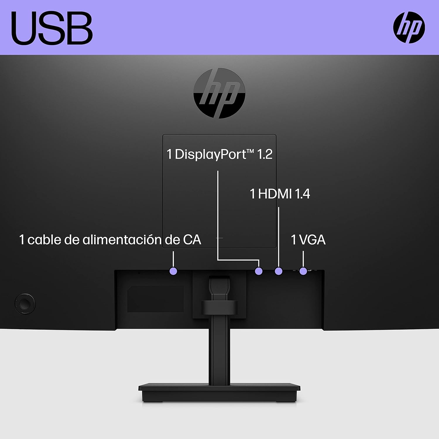 MONITOR HP V24I G5 FHD DE 23.8" 75HZ 65P58AA - SMART BUSINESS