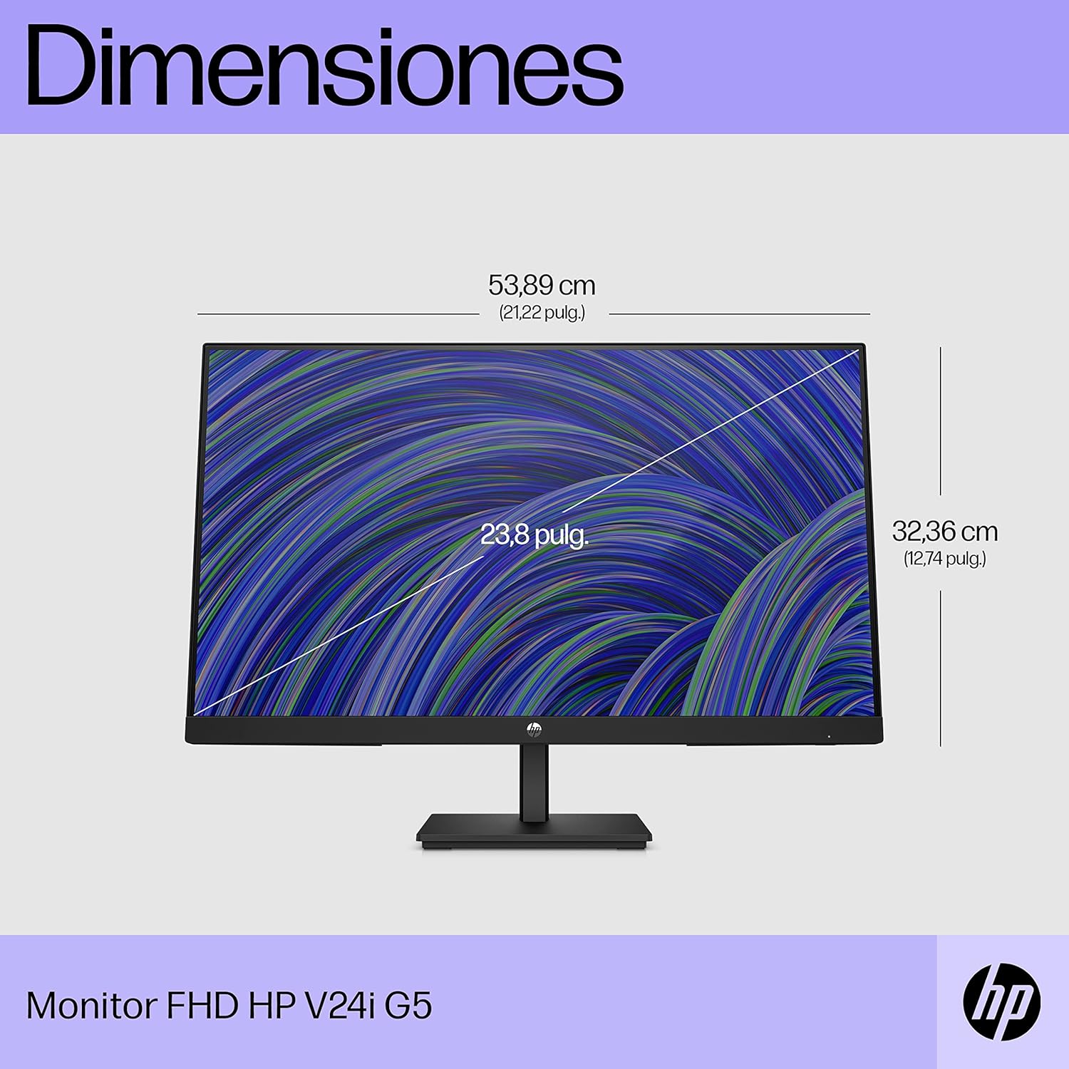 MONITOR HP V24I G5 FHD DE 23.8" 75HZ 65P58AA - SMART BUSINESS