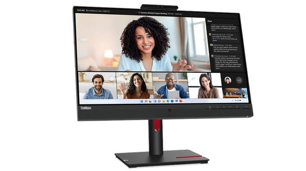 MONITOR LENOVO THINKVISION 23.8" FHD IPS CÁMARA IR 5MP ALTAVOCES 2X5W USB - C 90W HDMI 2.1 DISPLAYPORT RJ45 MODELO 63D7UAR3LA 63D7UAR3LA - SMART BUSINESS