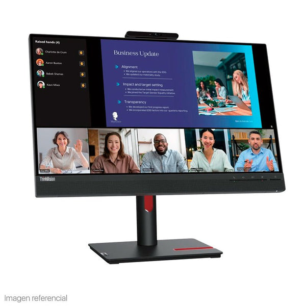 MONITOR LENOVO THINKVISION T24V - 30, 23.8" 1920X1080 WLED IPS HDMI/DP/VGA COLOR RAVEN BLACK 63D8MAR3LA - SMART BUSINESS