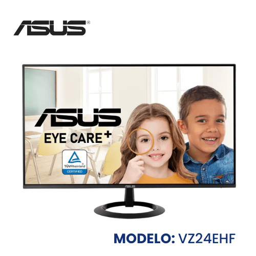 MONITOR PARA JUEGOS ASUS LED VZ24EHF 24" FULL HD IPS 1920X1080, 16.7M COLORES, ADAPTIVE SYNC, 250CD/M², 1MS HDMI 90LM07C0-B014B0 - SMART BUSINESS