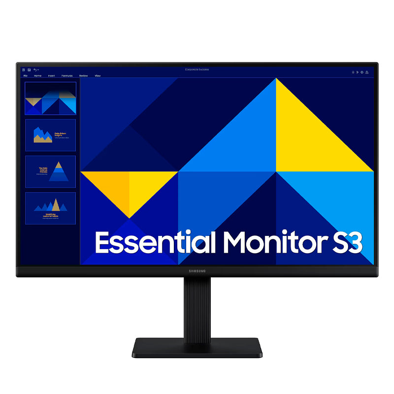 Monitor plano SAMSUNG Essential Monitor S3, 22" FHD IPS, 100Hz, HDMI, VGA - SMART BUSINESS