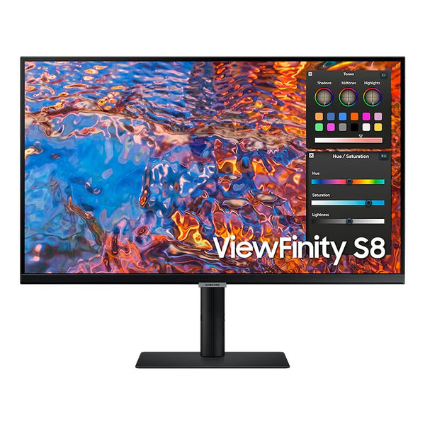 MONITOR SAMSUNG VIEWFINITY S8 27" 4K UHD IPS, THUNDERBOLT 4, HDR10, ALTAVOCES INTEGRADOS, SOPORTE ERGONÓMICO, CONEXIÓN LAN, USB - A, HDMI, GARANTÍA 36 MESES LS27B804PXNXGO-OS - SMART BUSINESS