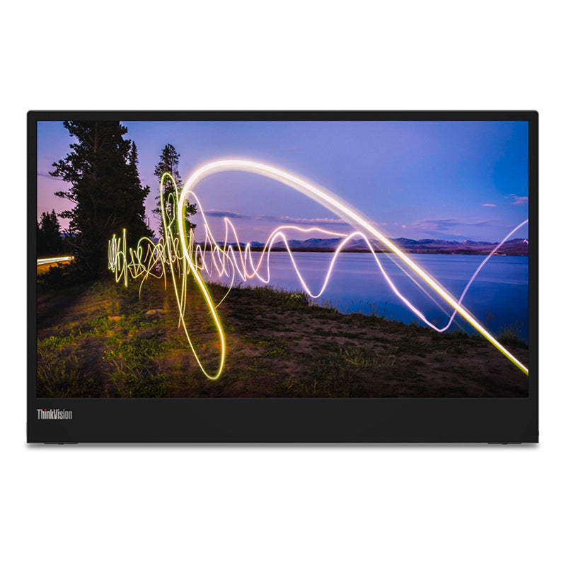 MONITOR LENOVO THINKVISION M15 - 15.6" FULL HD IPS - 1920X1080 - 250 NITS - 6MS - WLED - HUB USB - NEGRO OSCURO