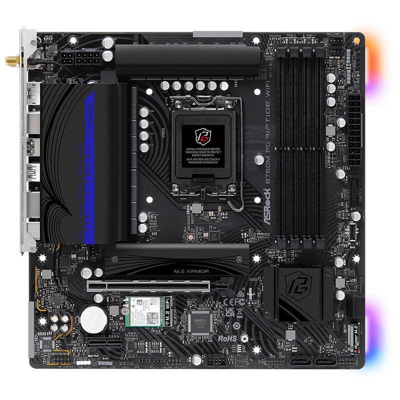 MOTHERBOARD ASROCK B760M PG RIPTIDE WIFI, CHIPSET INTEL B760, LGA1700, MATX B760M PG RIPTIDE WIFI - SMART BUSINESS