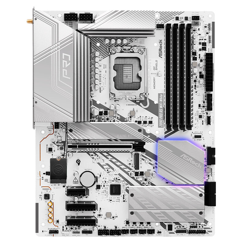 Motherboard ASROCK Z890 Pro RS WiFi White, Chipset Intel Z890, LGA 1851, HDMI, DP, ATX - SMART BUSINESS