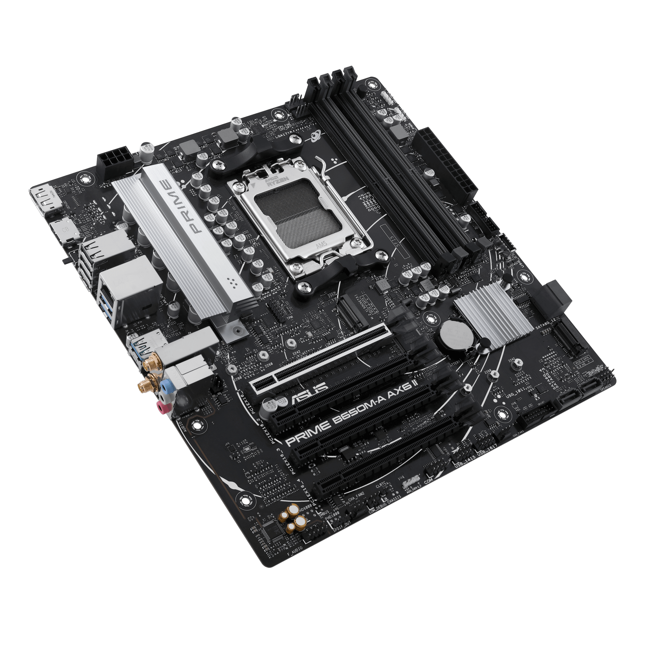 MOTHERBOARD ASUS PRIME B650M - A AX6 II AMD B650 AM5 MATX WIFI 6E DDR5 PCIE 5.0 PRIME B650M-A AX6 II - SMART BUSINESS