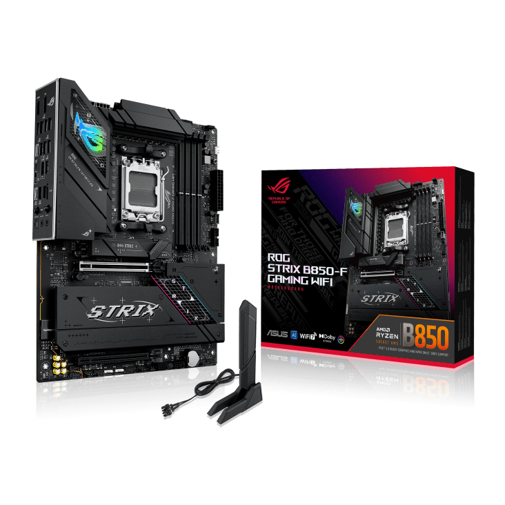 MOTHERBOARD ASUS ROG STRIX B850 - F GAMING WIFI, CHIPSET AMD B850, SOCKET AMD AM5, ATX ROG STRIX B850-F GAMING WIFI - SMART BUSINESS