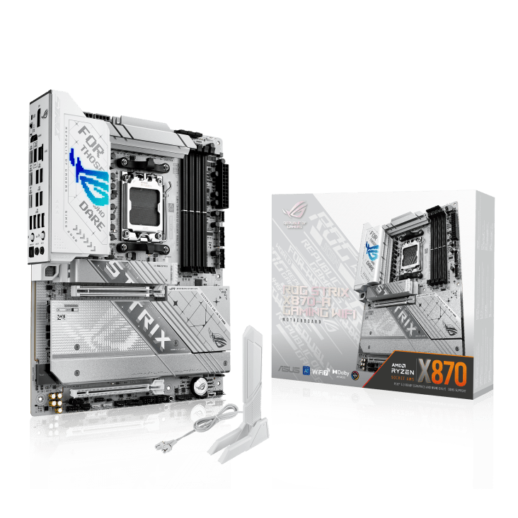 Motherboard ASUS ROG Strix X870 - A Gaming WIFI | AM5 | DDR5 | PCIe 5.0 | WiFi 7 | WHITE de Asus | first_variant_option_1 — Envío inmediato