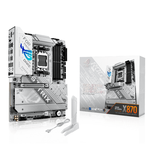Motherboard ASUS ROG Strix X870 - A Gaming WIFI | AM5 | DDR5 | PCIe 5.0 | WiFi 7 | WHITE de Asus | first_variant_option_1 — Envío inmediato