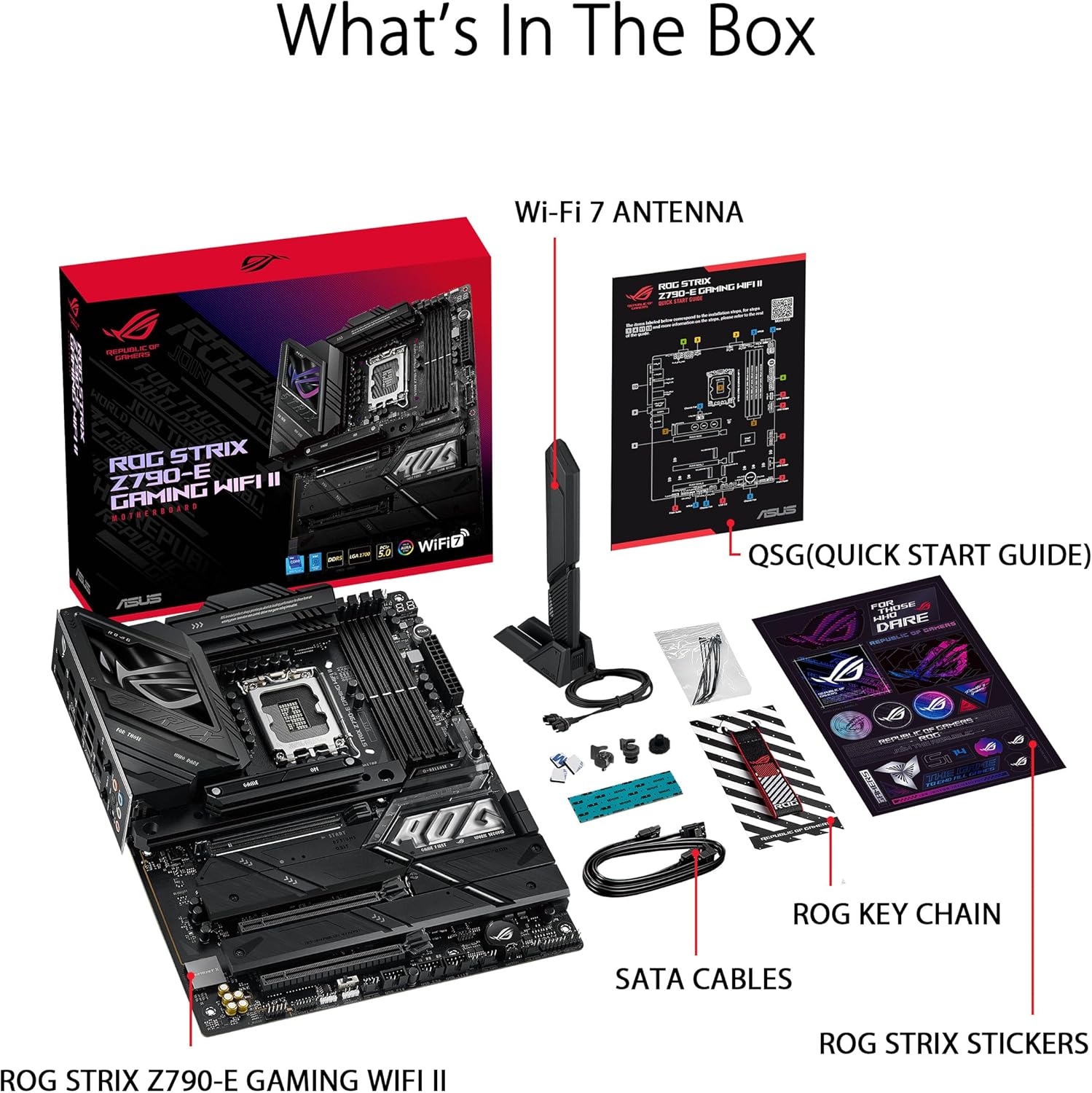 MOTHERBOARD ASUS ROG STRIX Z790 - E GAMING WIFI II ROG STRIX Z790-E GAMING WIFI 2 - SMART BUSINESS