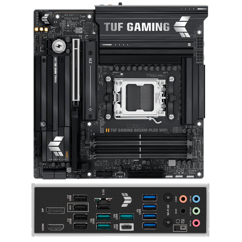 MOTHERBOARD ASUS TUF GAMING B850M - PLUS WIFI, CHIPSET AMD B850, SOCKET AMD AM5, MATX TUF GAMING B850M-PLUS WIFI - SMART BUSINESS