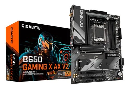 MOTHERBOARD GIGABYTE B650 GAMING X AX V2, CHIPSET AMD B650, SOCKET AM5, FORMATO ATX, COMPATIBLE DDR5, CONECTIVIDAD WIFI 6E B650 GAMING X AX V2 - SMART BUSINESS