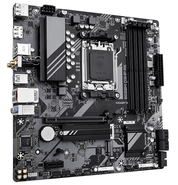 MOTHERBOARD GIGABYTE B650M D3HP AX, CHIPSET AMD B650, SOCKET AMD AM5, MATX B650M D3HP AX - SMART BUSINESS