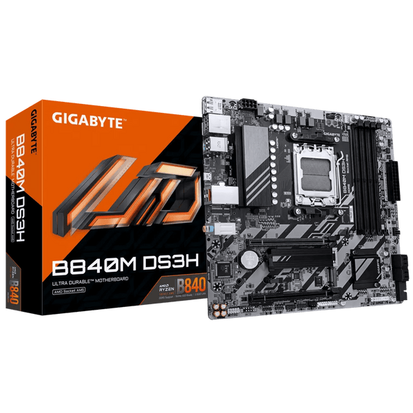 MOTHERBOARD GIGABYTE B840M DS3H AMD B840 AM5 MATX CON USB 3.2 Y PCIE 4.0 PARA GAMING B840M DS3H - SMART BUSINESS