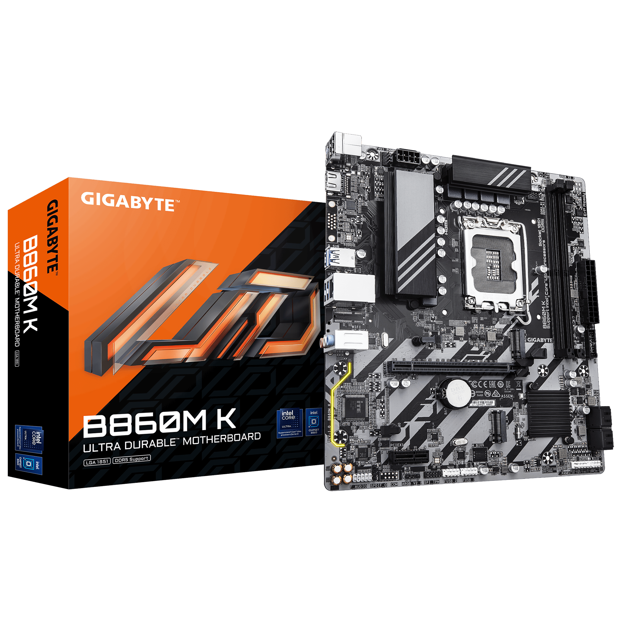 MOTHERBOARD GIGABYTE B860M K PARA PROCESADORES INTEL MICRO ATX CON SOPORTE DDR4 Y USB 3.2 B860M K - SMART BUSINESS