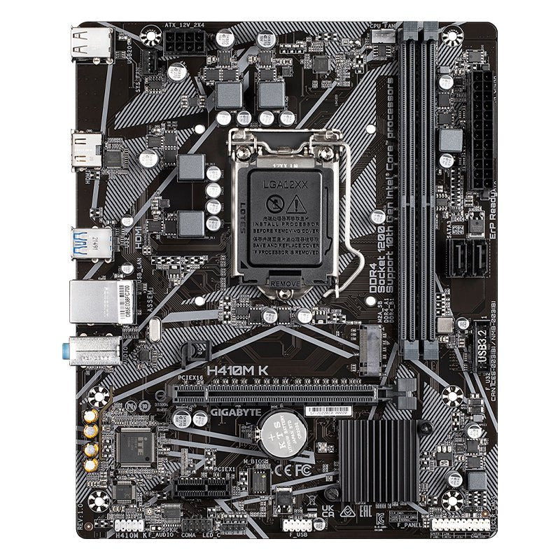 MOTHERBOARD GIGABYTE H410M K, CHIPSET INTEL H470, LGA1200, MICRO ATX H410M K - SMART BUSINESS