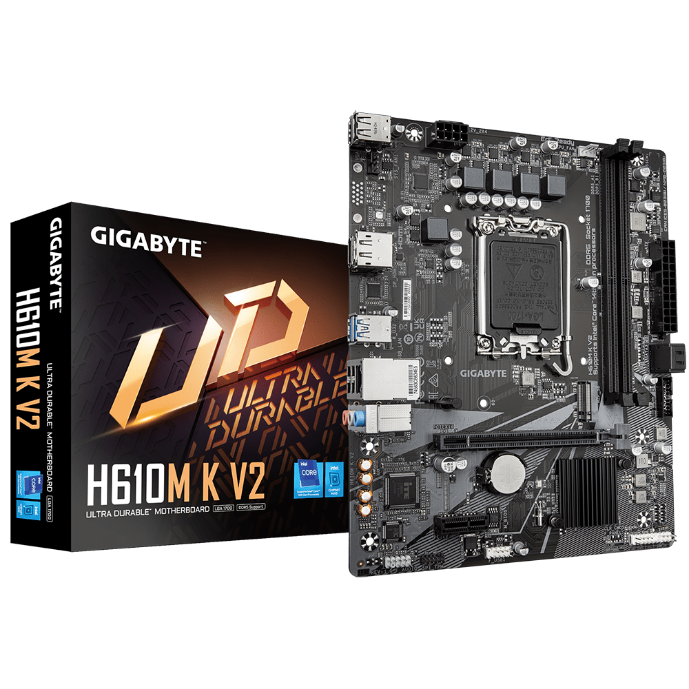 MOTHERBOARD GIGABYTE H610M K V2, CHIPSET INTEL H610, LGA1700, MICRO ATX H610M K V2 - SMART BUSINESS