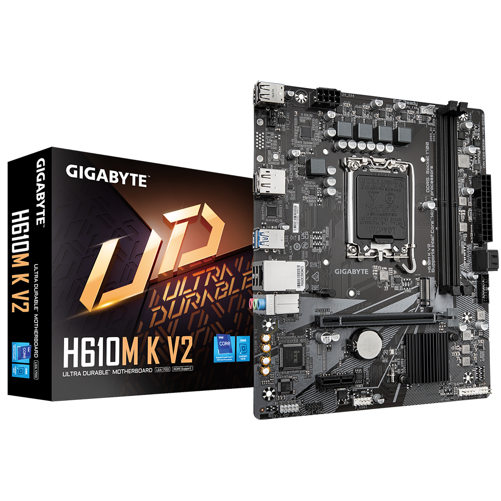 Motherboard Gigabyte H610M K V2, Chipset Intel H610, LGA1700, Micro ATX - SMART BUSINESS