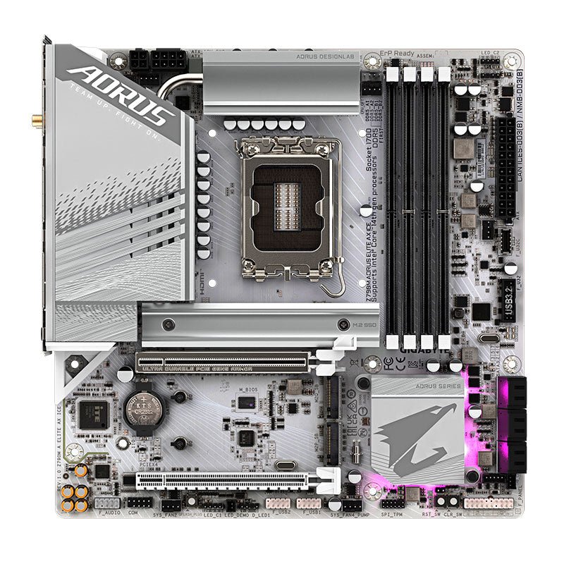MOTHERBOARD GIGABYTE Z790M AORUS ELITE AX ICE, CHIPSET INTEL Z790, LGA1700, MATX Z790M-A-ELITE-AX-ICE - SMART BUSINESS