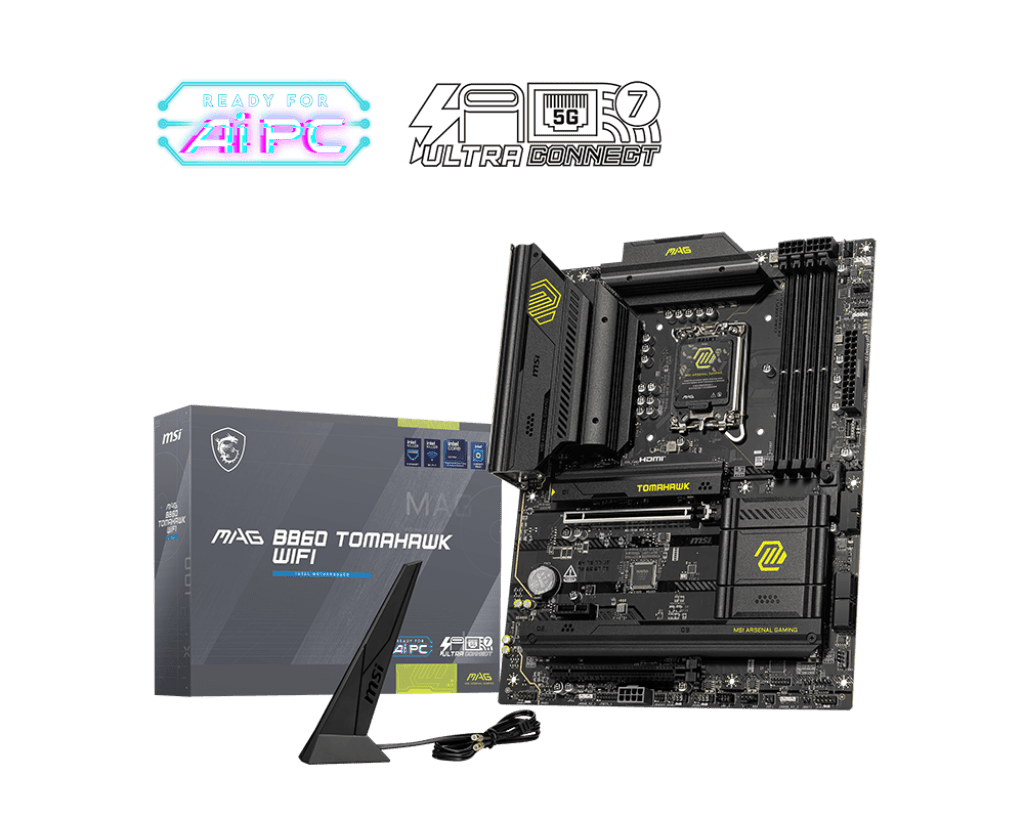 MOTHERBOARD MSI MAG B860 TOMAHAWK WIFI, CHIPSET INTEL B860, LGA 1851, HDMI, DP, ATX MAG B860 TOMAHAWK WIFI - SMART BUSINESS