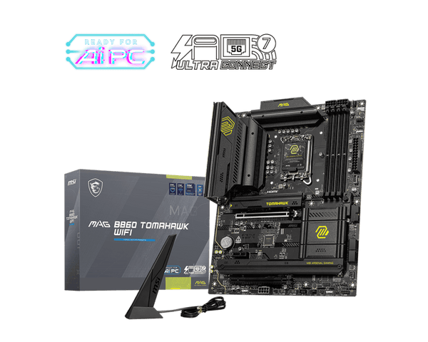 MOTHERBOARD MSI MAG B860 TOMAHAWK WIFI, CHIPSET INTEL B860, LGA 1851, HDMI, DP, ATX MAG B860 TOMAHAWK WIFI - SMART BUSINESS