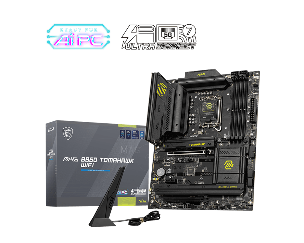 Motherboard MSI MAG B860 TOMAHAWK WIFI, Chipset Intel B860, LGA 1851, HDMI, DP, ATX - SMART BUSINESS