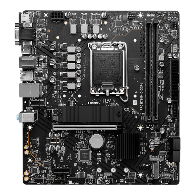 MOTHERBOARD MSI PRO B760M - G DDR4, CHIPSET INTEL B760, LGA1700, HDMI, DP, VGA, MATX PRO B760M-G DDR4 - SMART BUSINESS